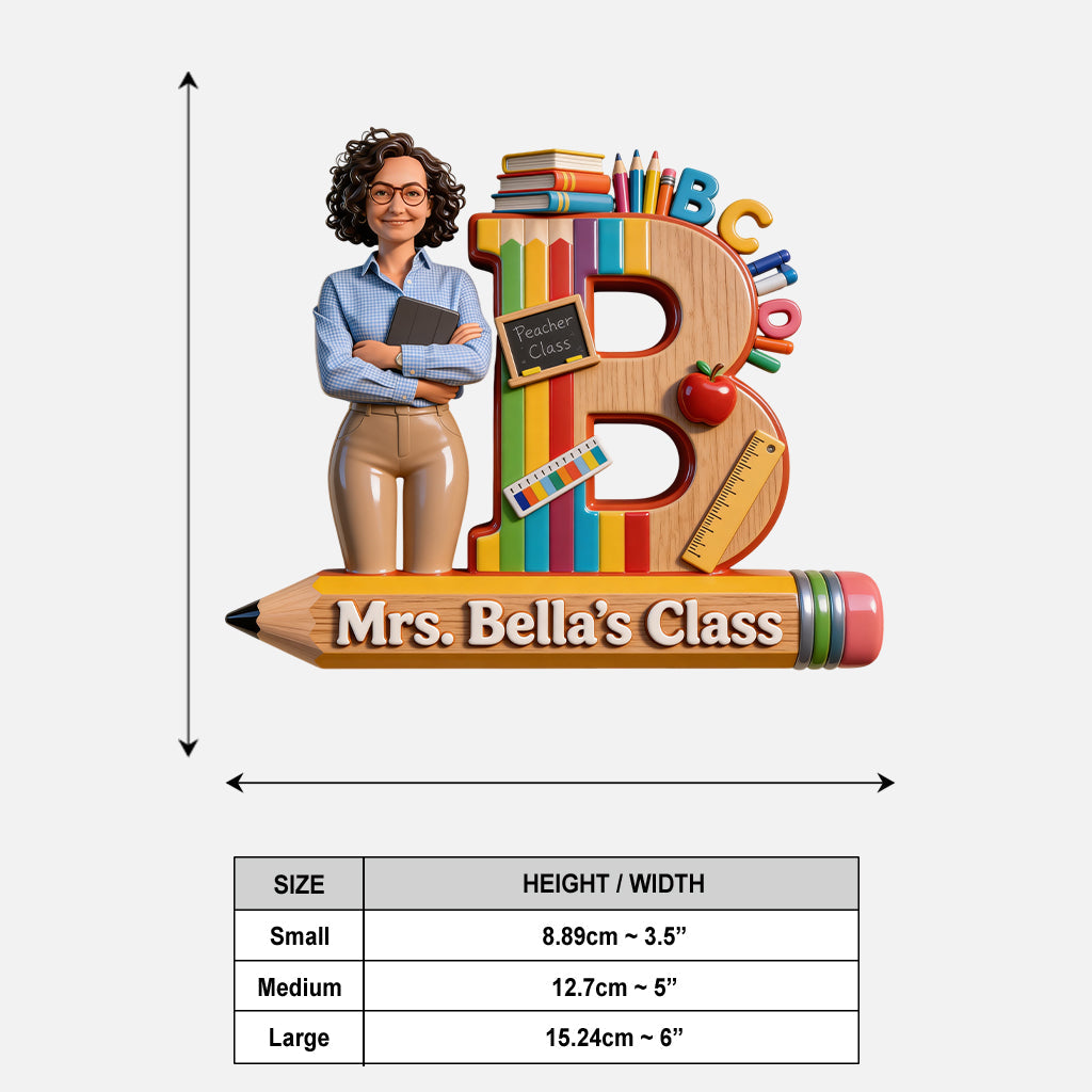 Teacher Gift Idea - Personalized Teacher Acrylic Sign
