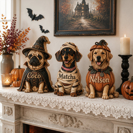 There's Some Horrors In This House - Personalized Dog Custom Shaped Wood Plaque