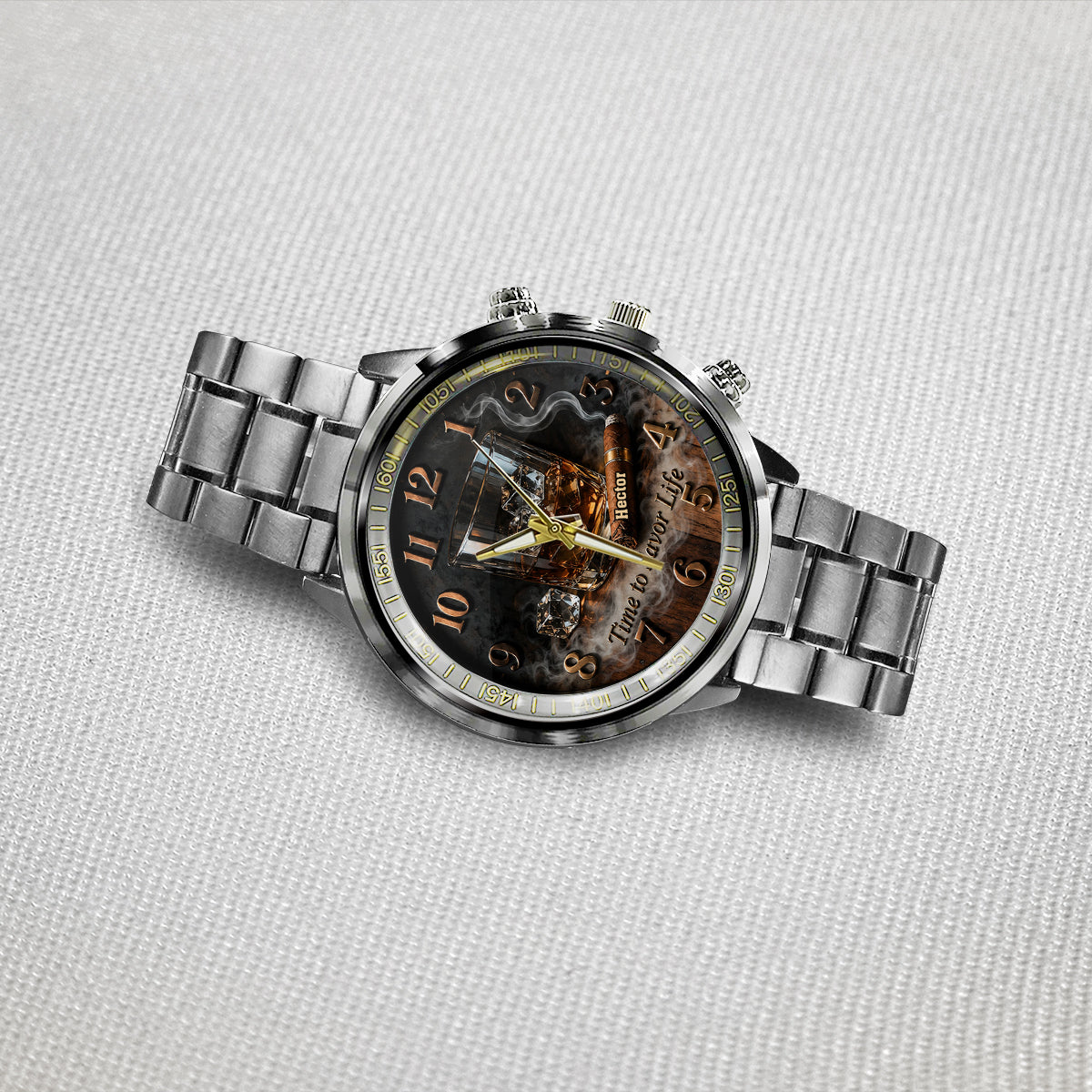 Time To Savor Life - Personalized Whisky Hand Watch