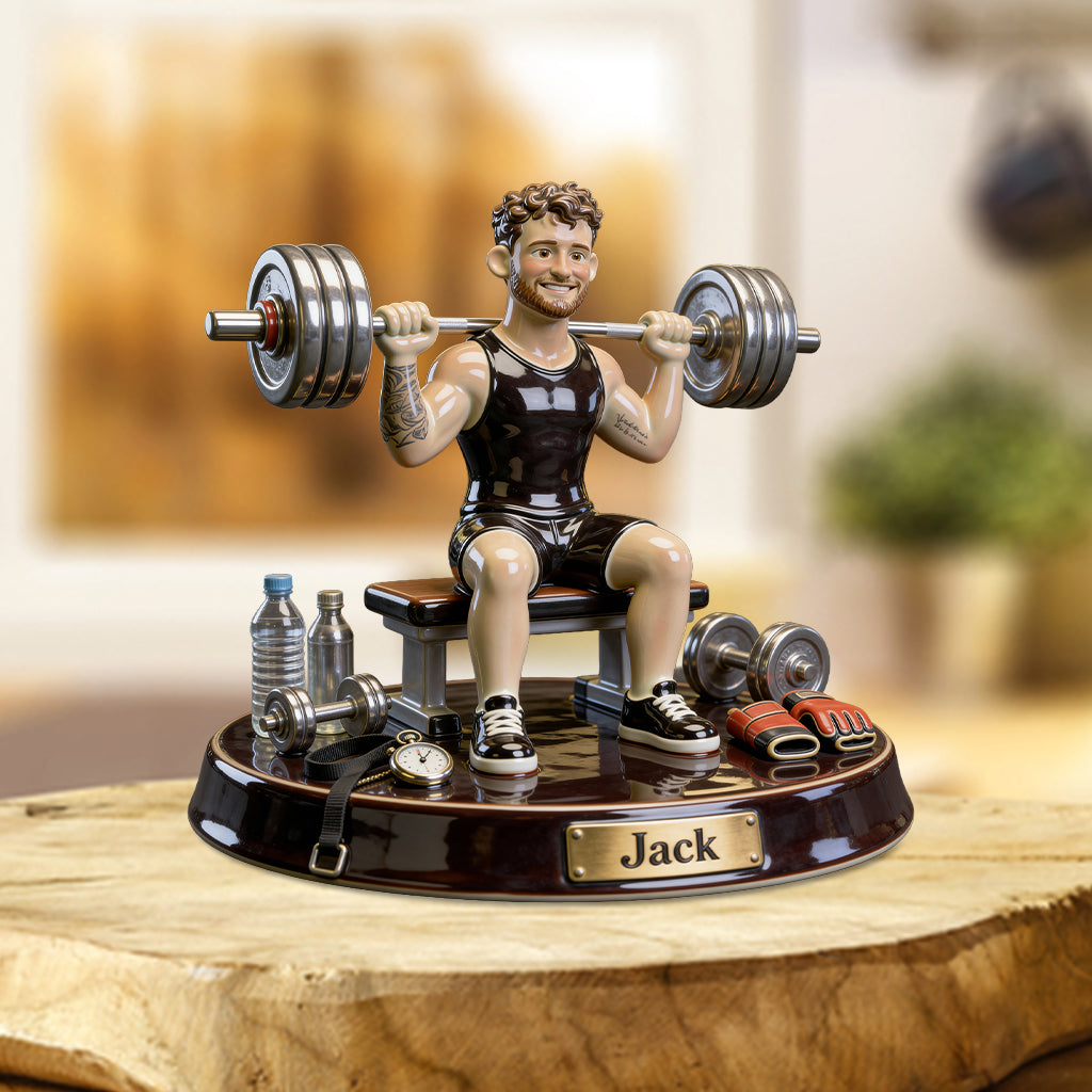 No Pain No Gain - Personalized Fitness Custom Shaped Acrylic Plaque