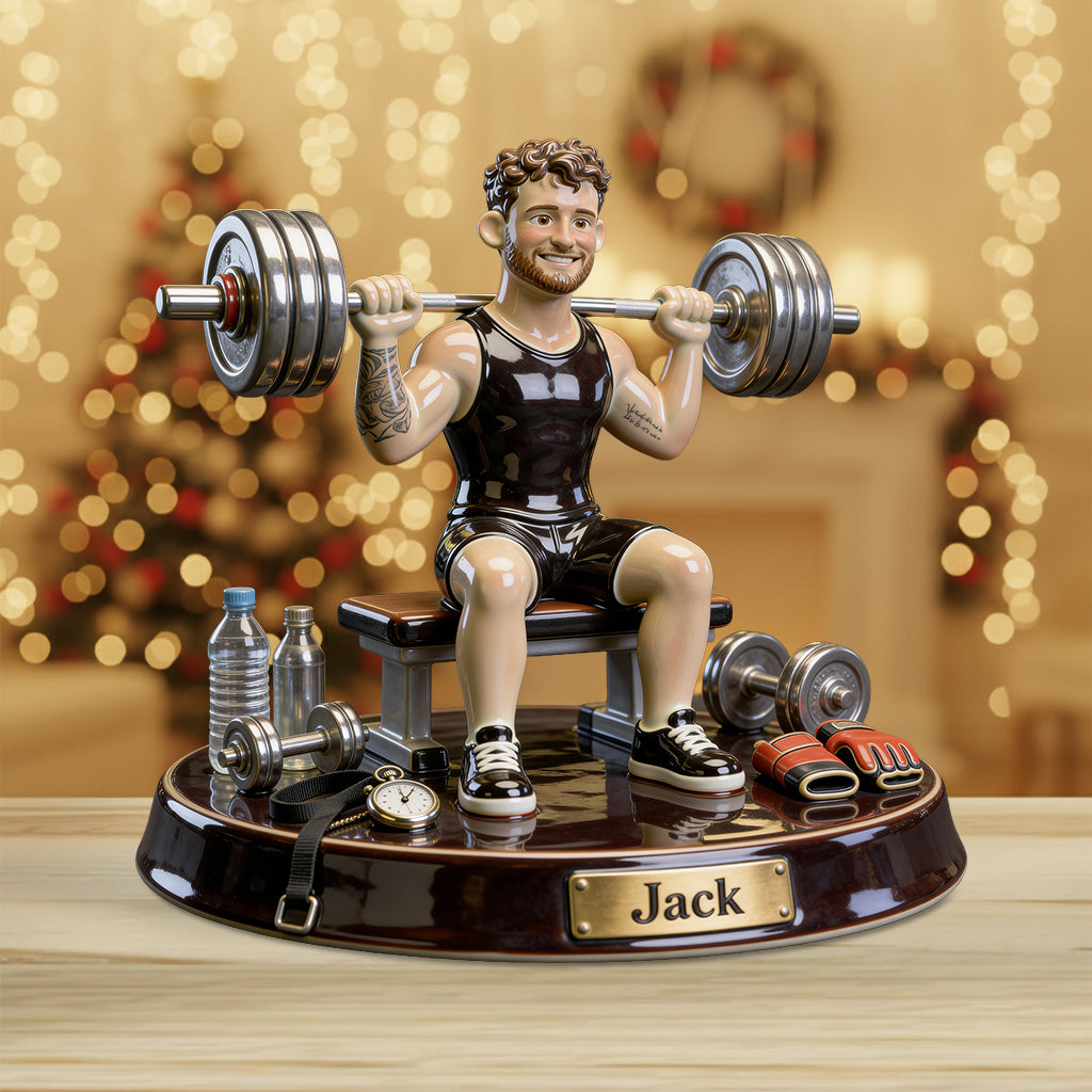 No Pain No Gain - Personalized Fitness Custom Shaped Acrylic Plaque