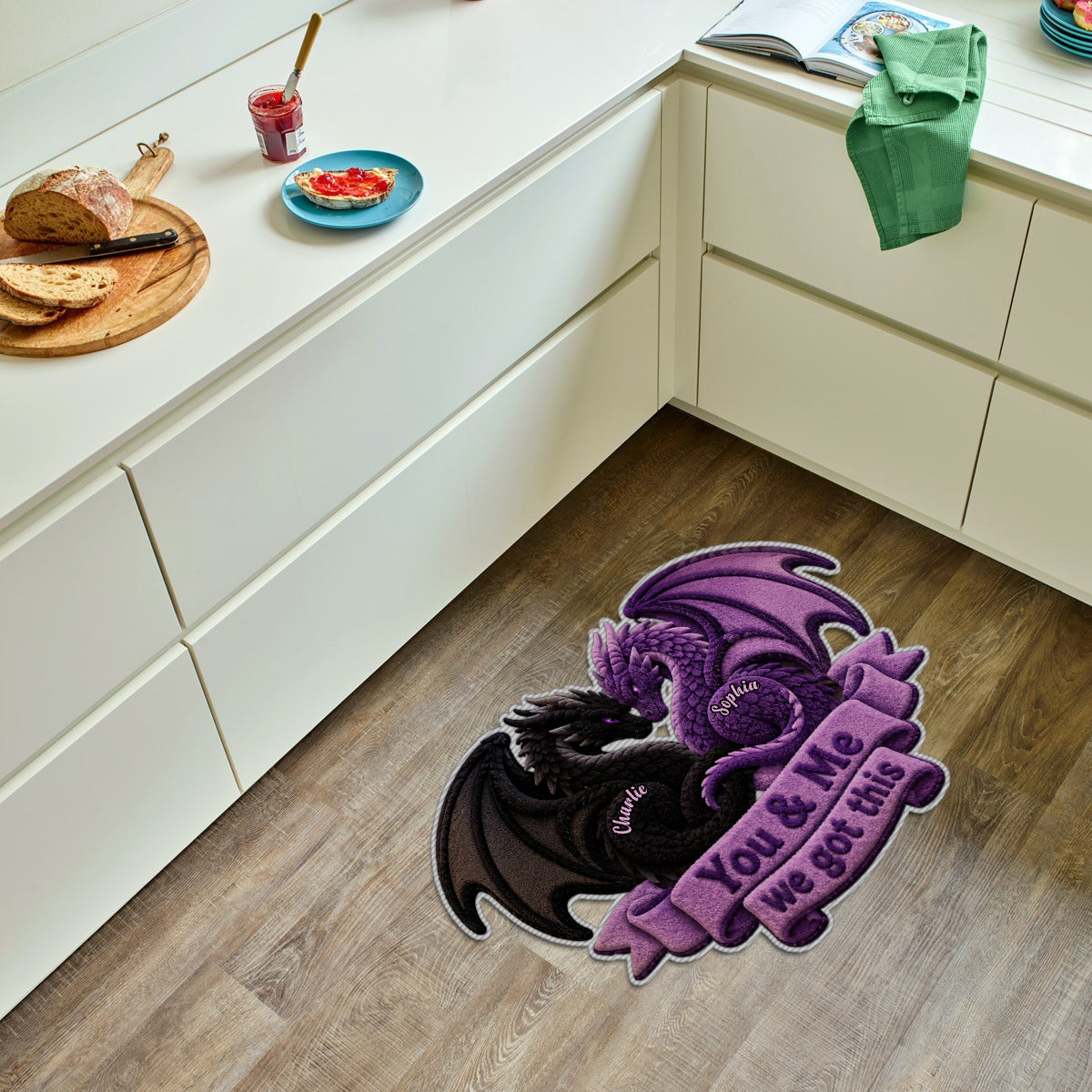 You & Me We Got This - Personalized Dragon Non-Slip Tufted Rug