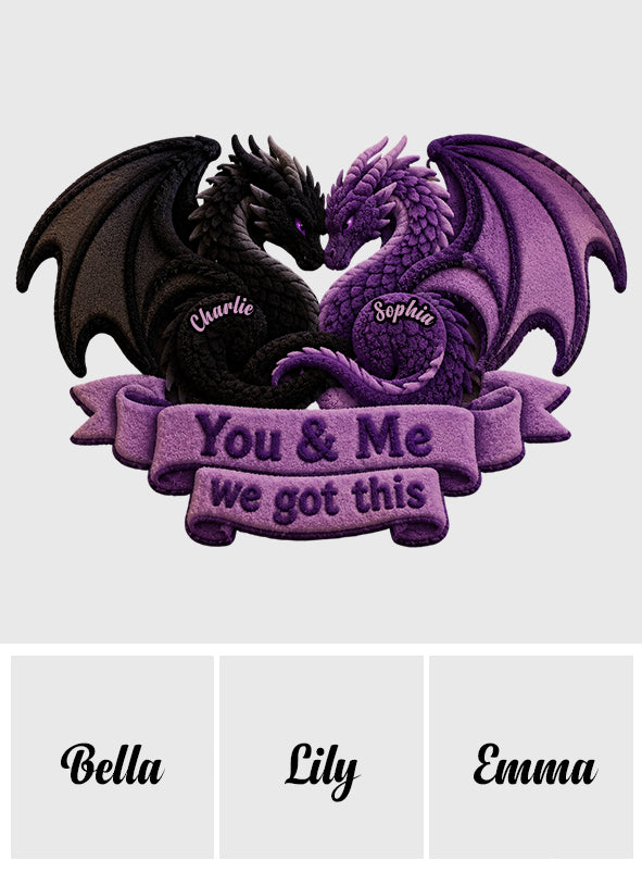 You & Me We Got This - Personalized Dragon Non-Slip Tufted Rug