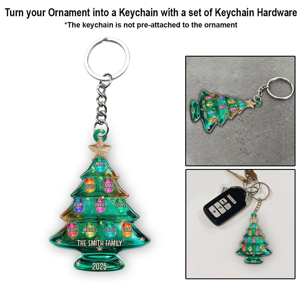 Merry Christmas - Personalized Family Ornament