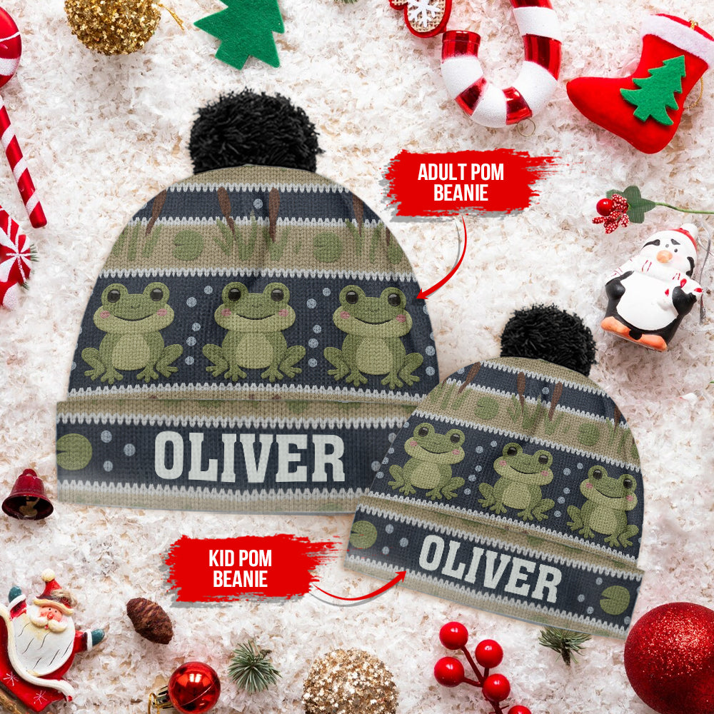 Love Frog - Personalized Frog Beanie Hat