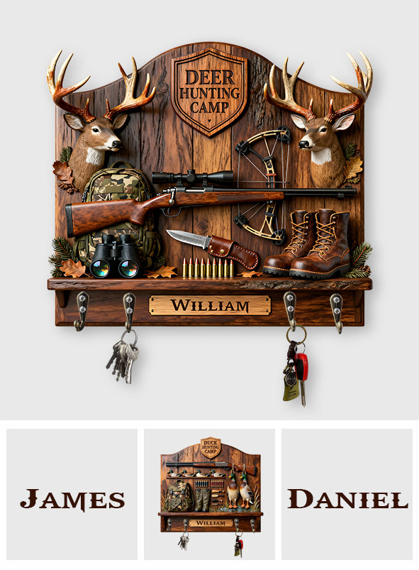 Love Hunting - Personalized Hunting Custom Shaped Hanging Rack