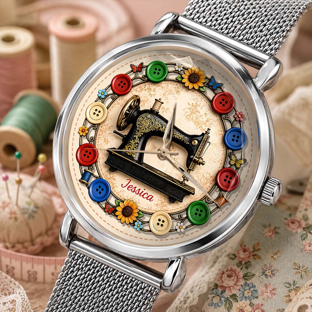 Love Sewing - Personalized Sewing Women Hand Watch