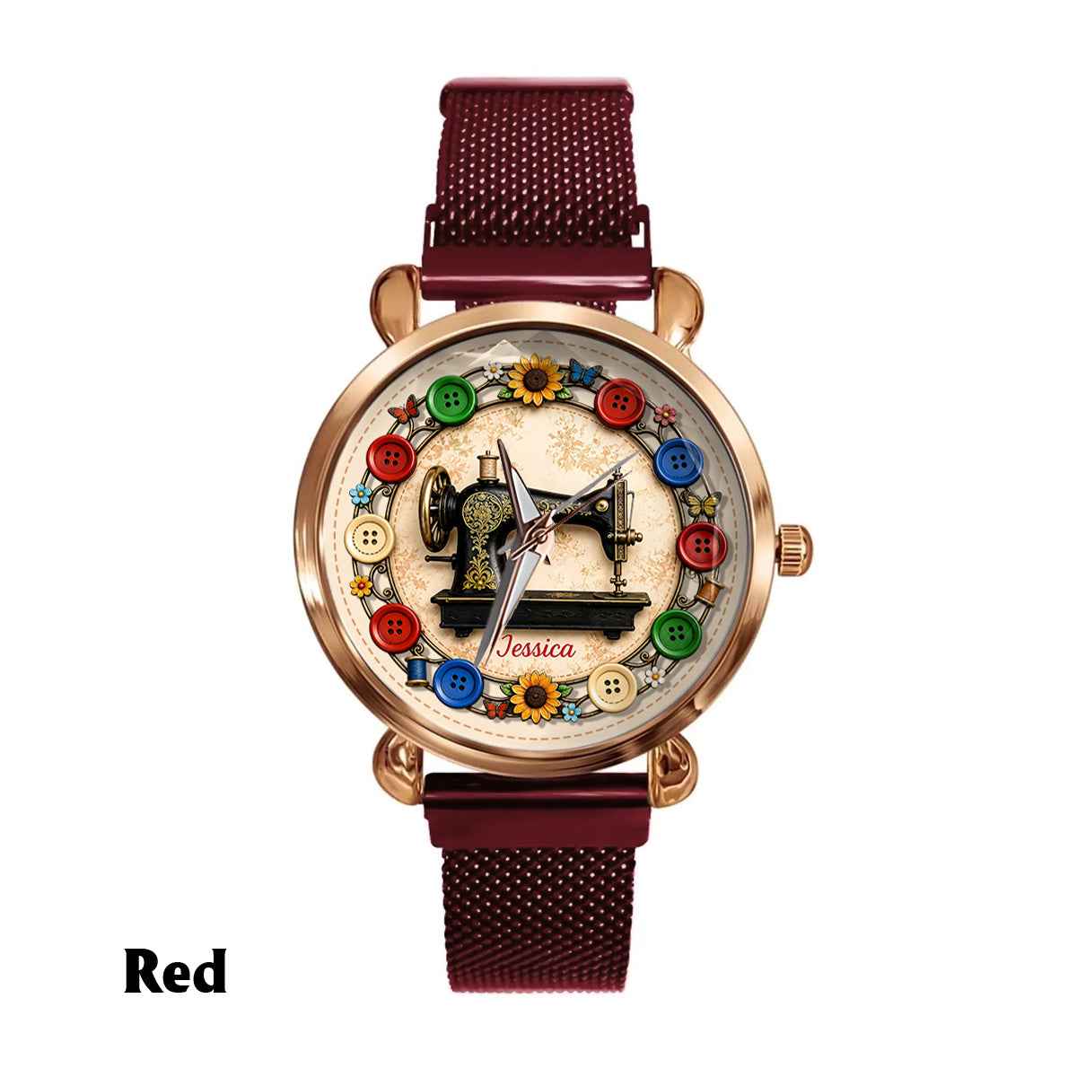 Love Sewing - Personalized Sewing Women Hand Watch