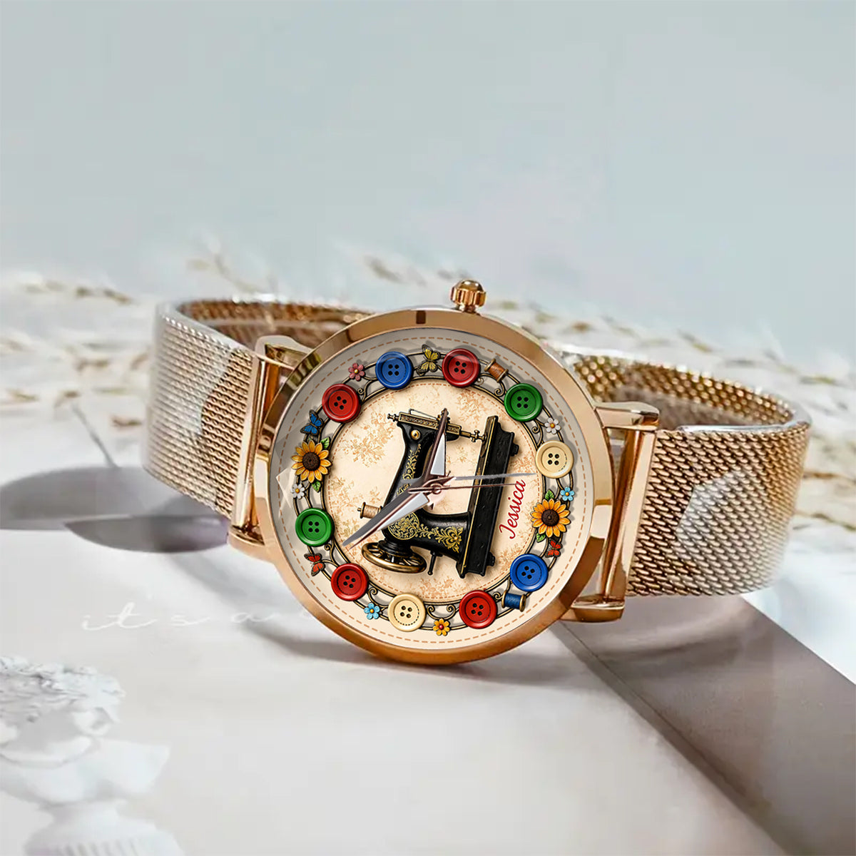 Love Sewing - Personalized Sewing Women Hand Watch