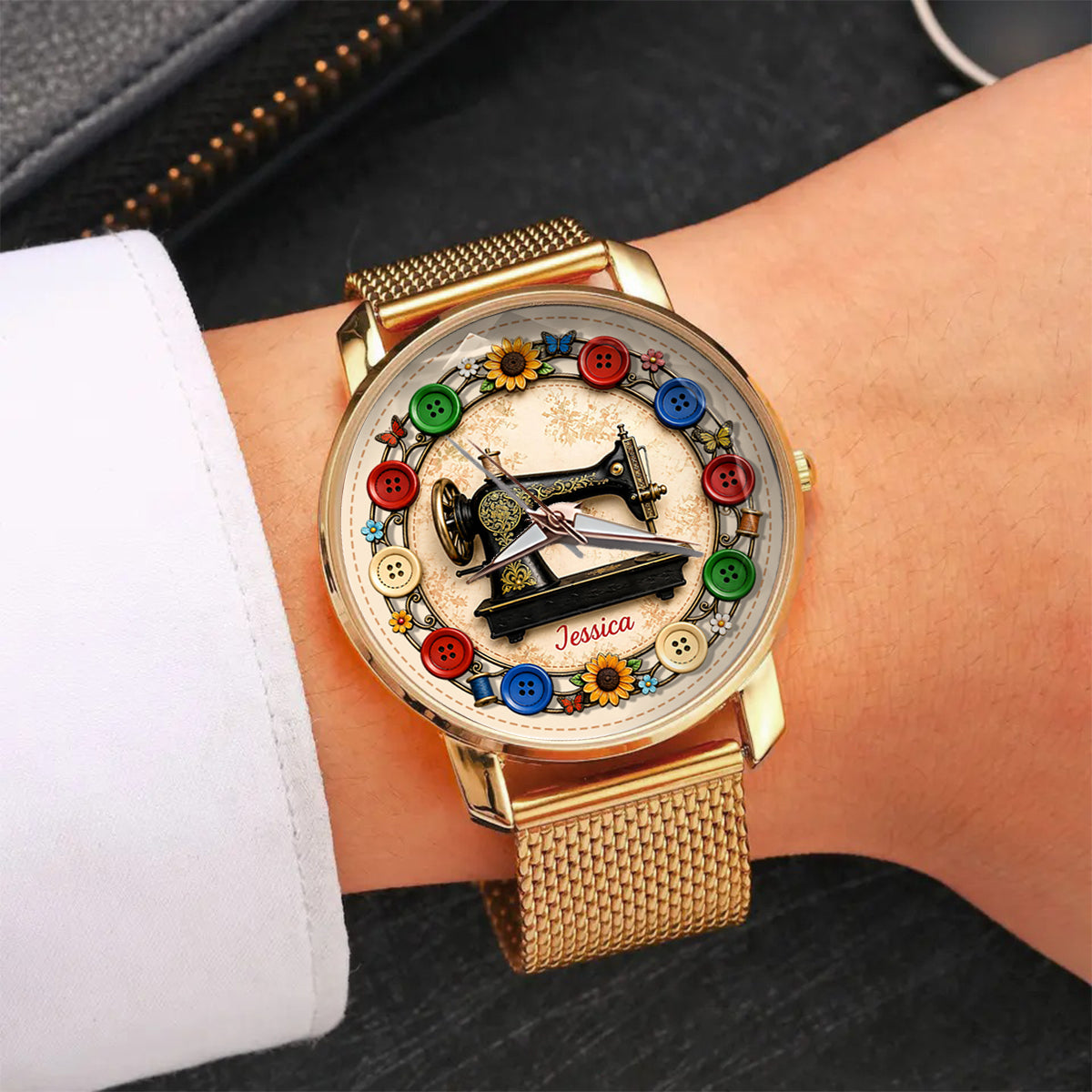 Love Sewing - Personalized Sewing Women Hand Watch