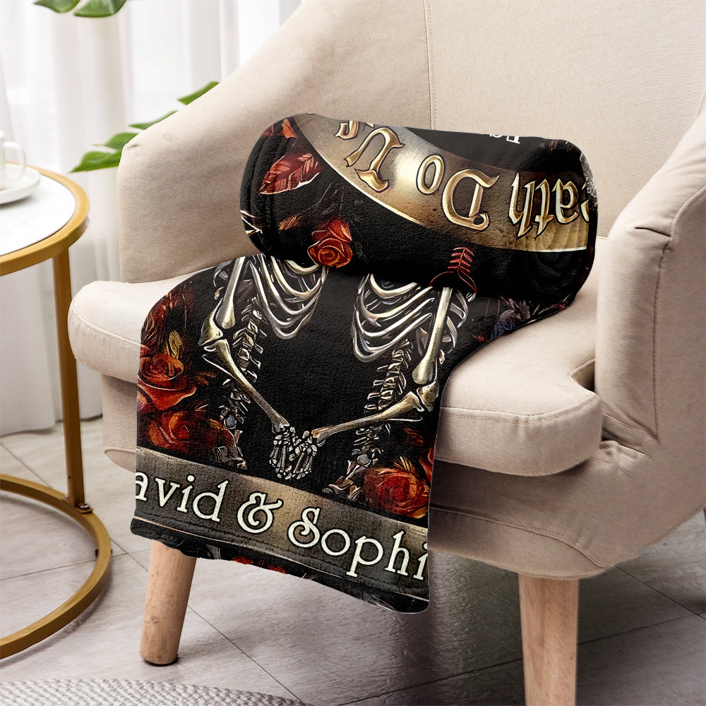 Till Death Do Us Part - Personalized Couple Blanket