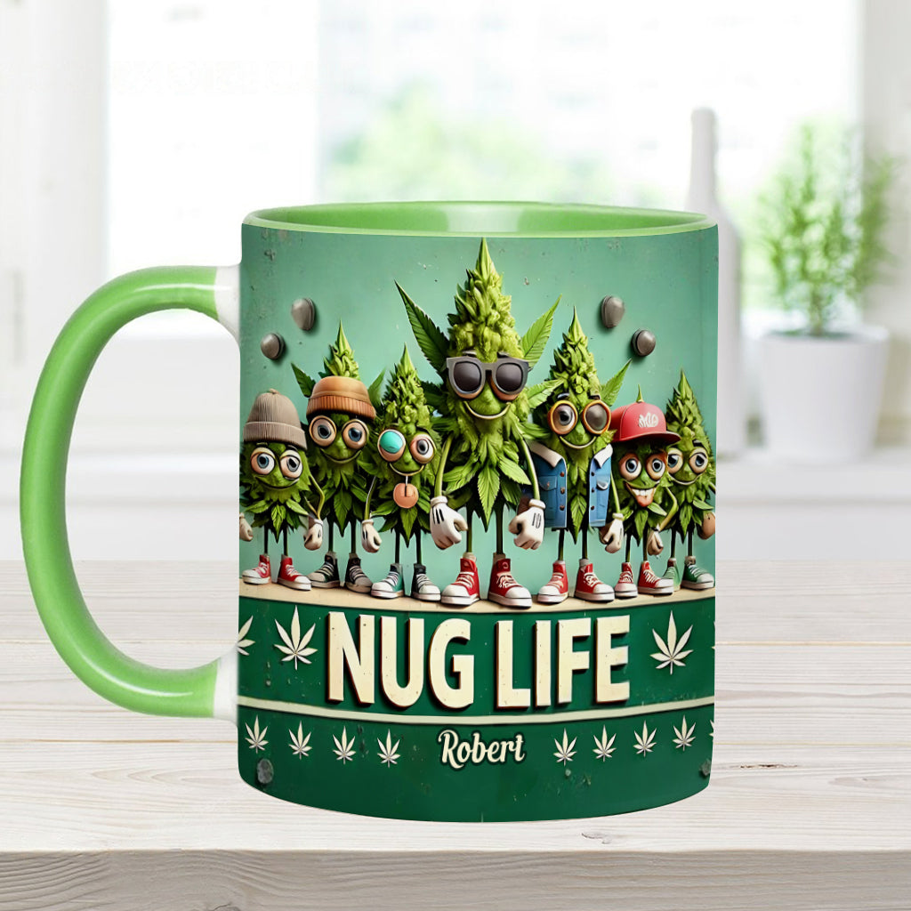 Nug Life - Personalized Weed Accent Mug