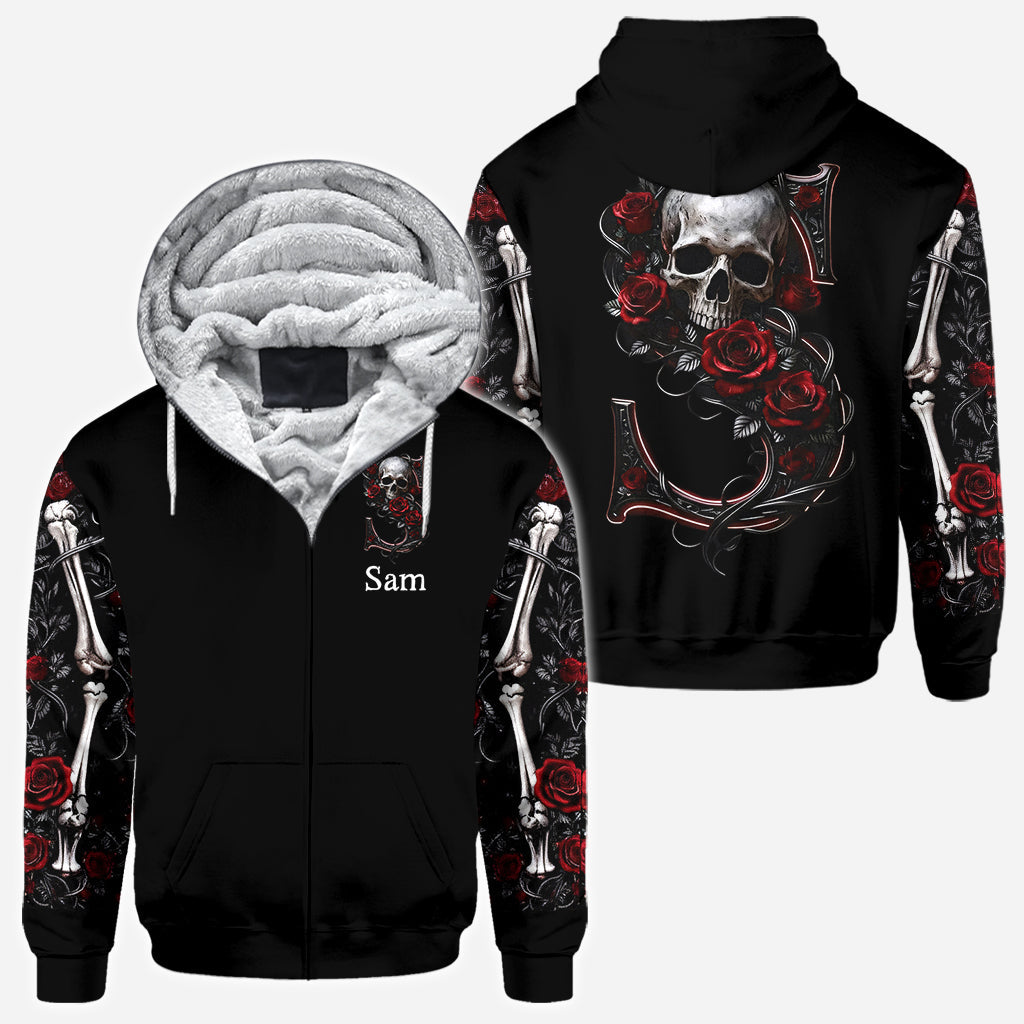Rose & Skull - Personalized Skull All Over Shirt