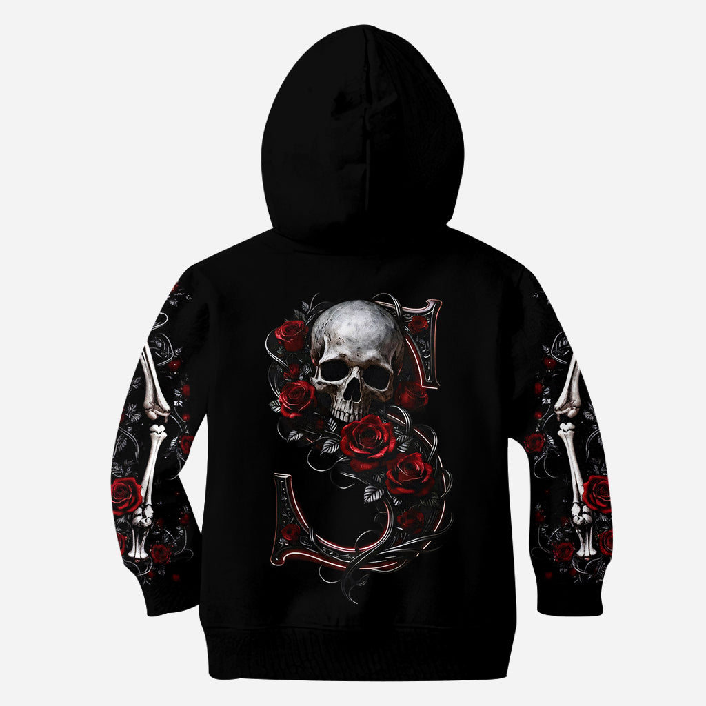 Rose & Skull - Personalized Skull All Over Shirt