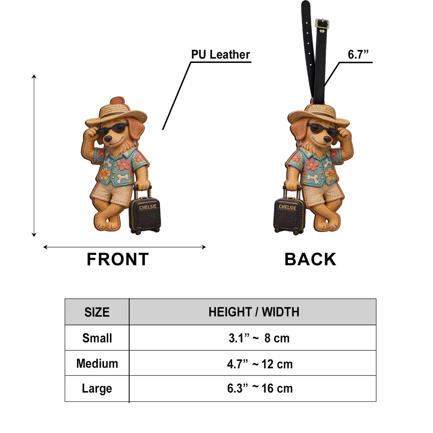 Travel With Pets - Personalized Dog Luggage Tag