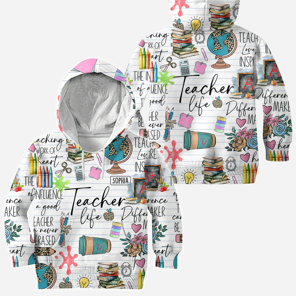Teacher Life - Personalized Teacher All Over Shirt