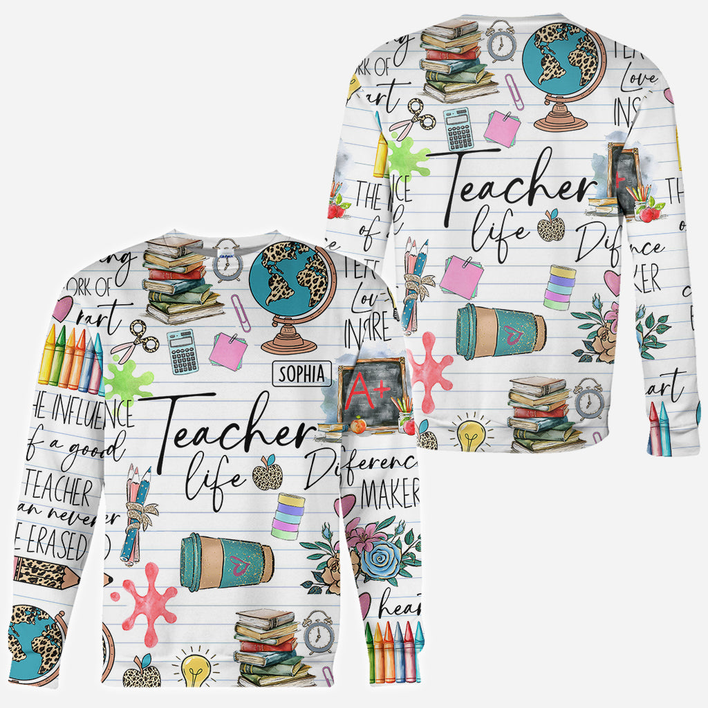 Teacher Life - Personalized Teacher All Over Shirt