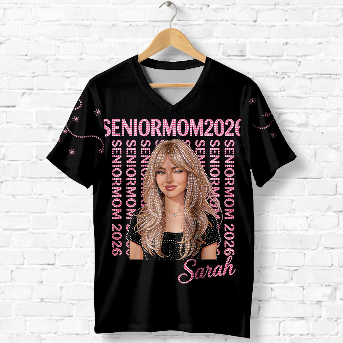 Senior2026 - Personalized Graduation Fully Printed V-Neck T-Shirt