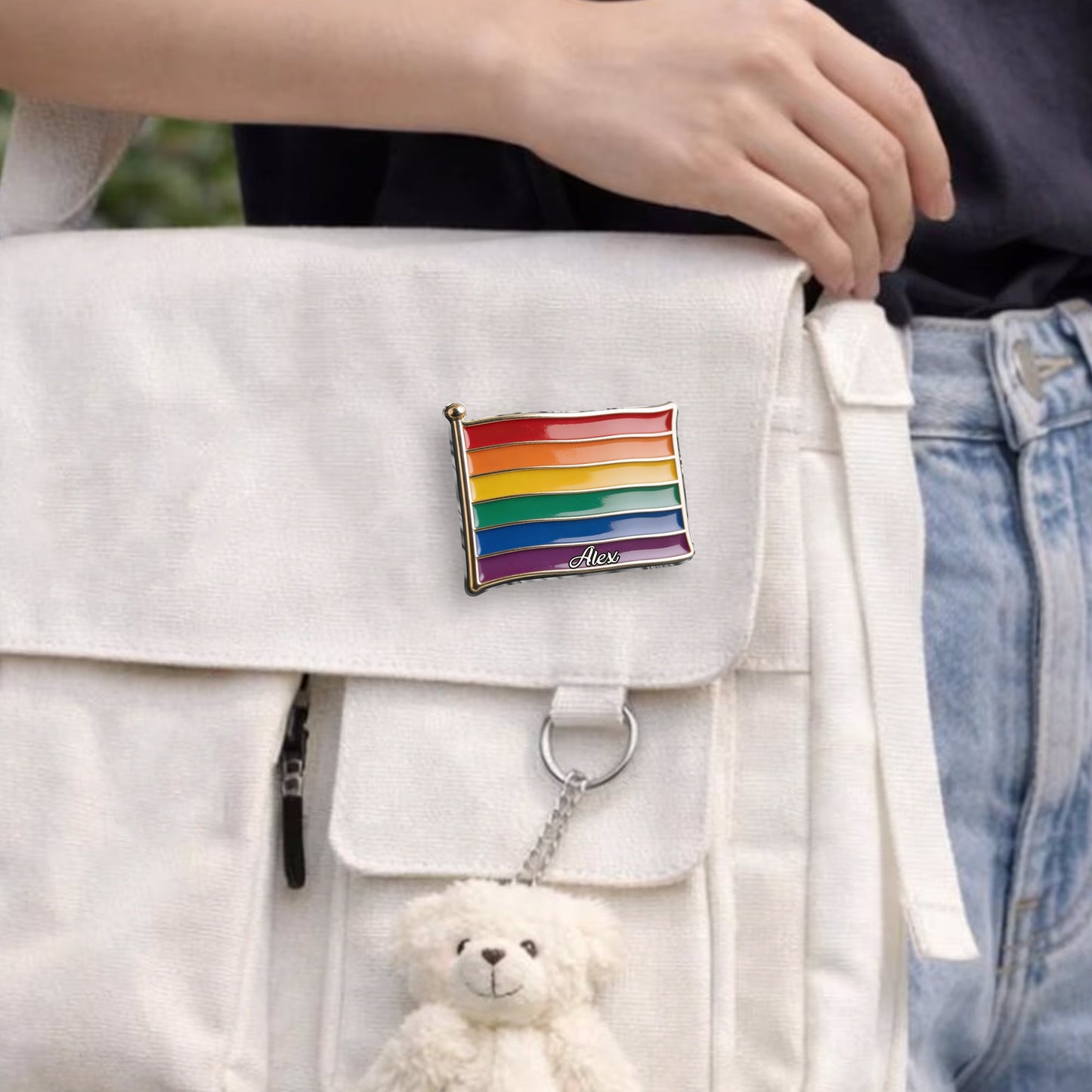 Proud Of Me - Personalized LGBT Support 3D Embossed Enamel Pin