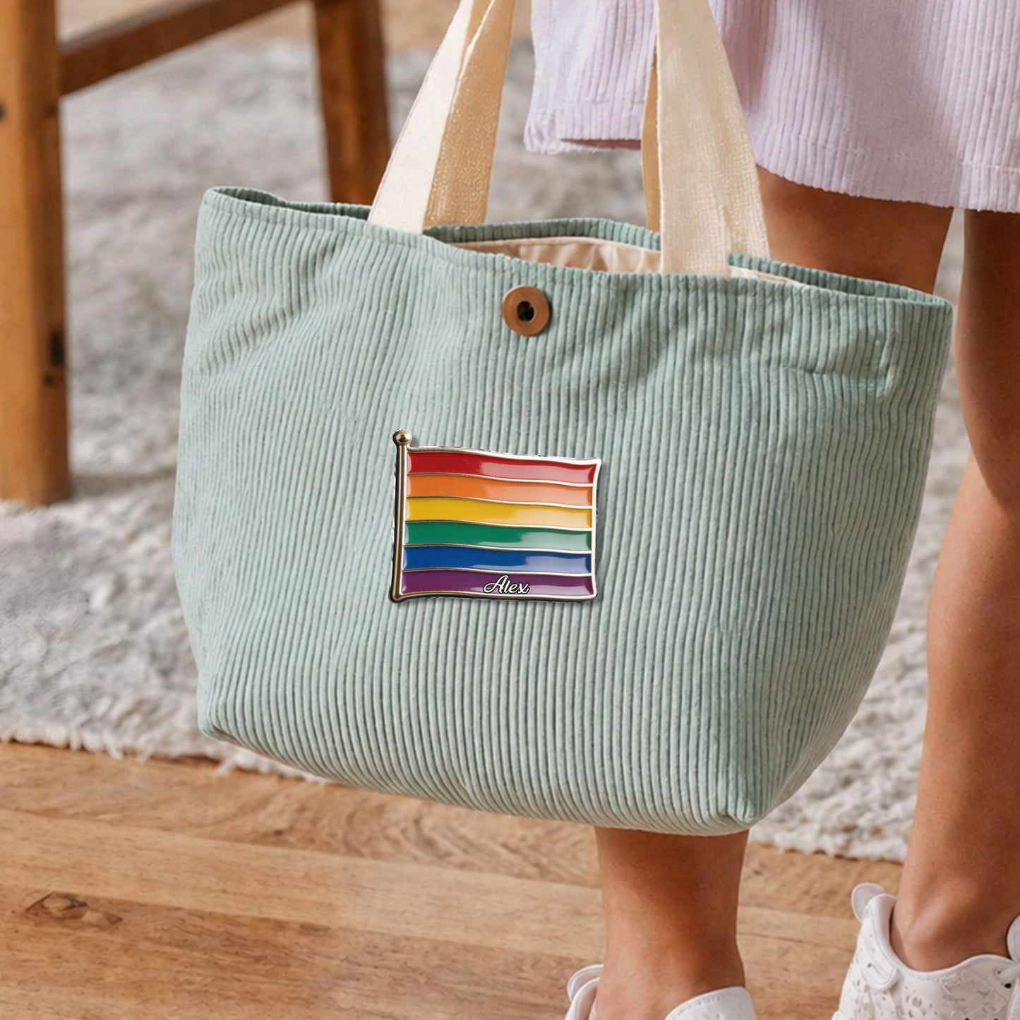 Proud Of Me - Personalized LGBT Support 3D Embossed Enamel Pin