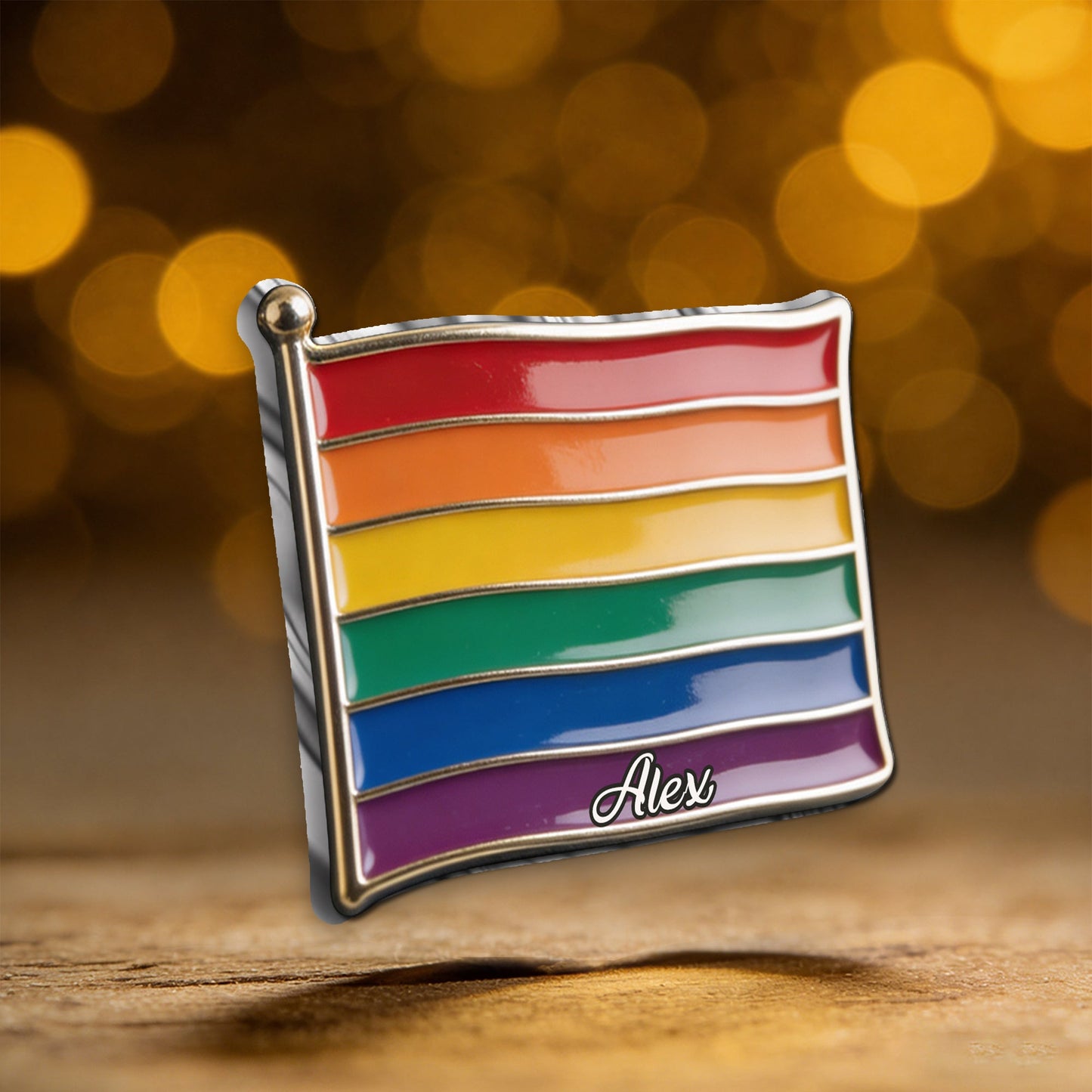 Proud Of Me - Personalized LGBT Support 3D Embossed Enamel Pin