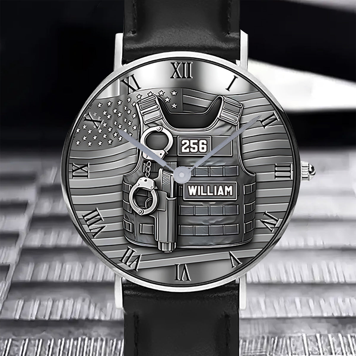 Serve And Protect - Personalized Police Officer Hand Watch