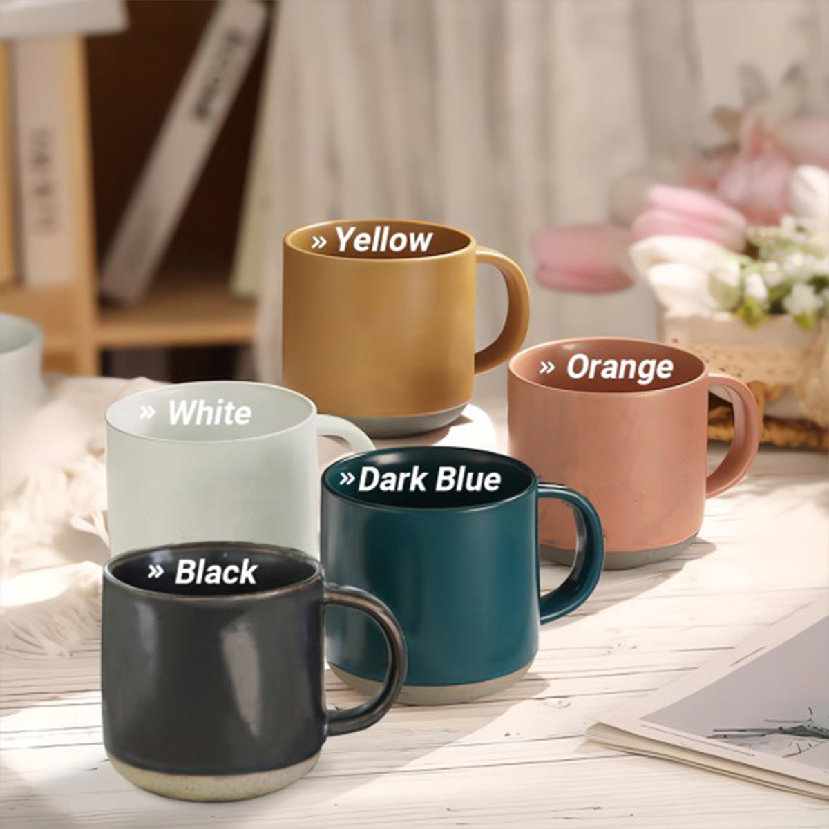 Native American Wolf - Personalized American Indian Printed Pottery Mug