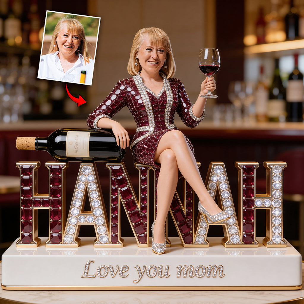 Wine Lover Gift - Personalized Wine Custom Shaped Acrylic Plaque