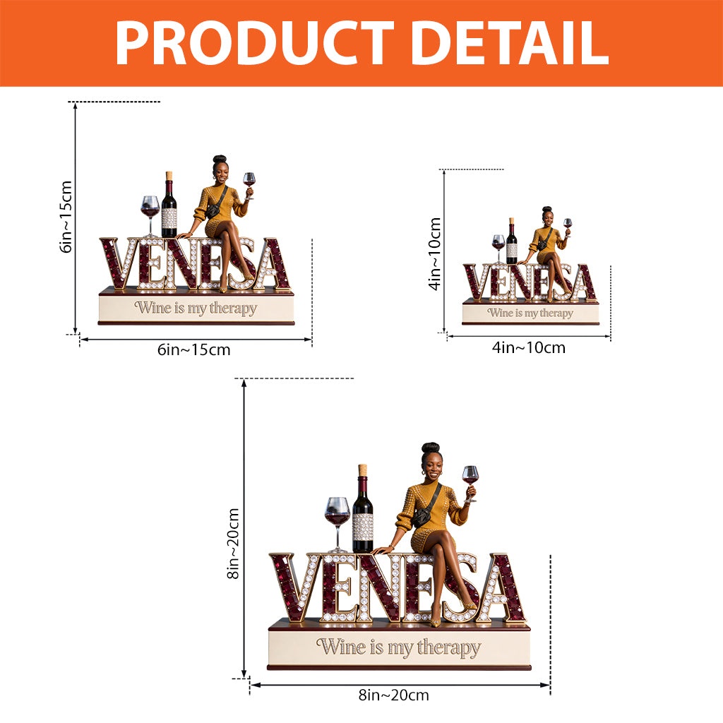 Wine Lover Gift - Personalized Wine Custom Shaped Acrylic Plaque