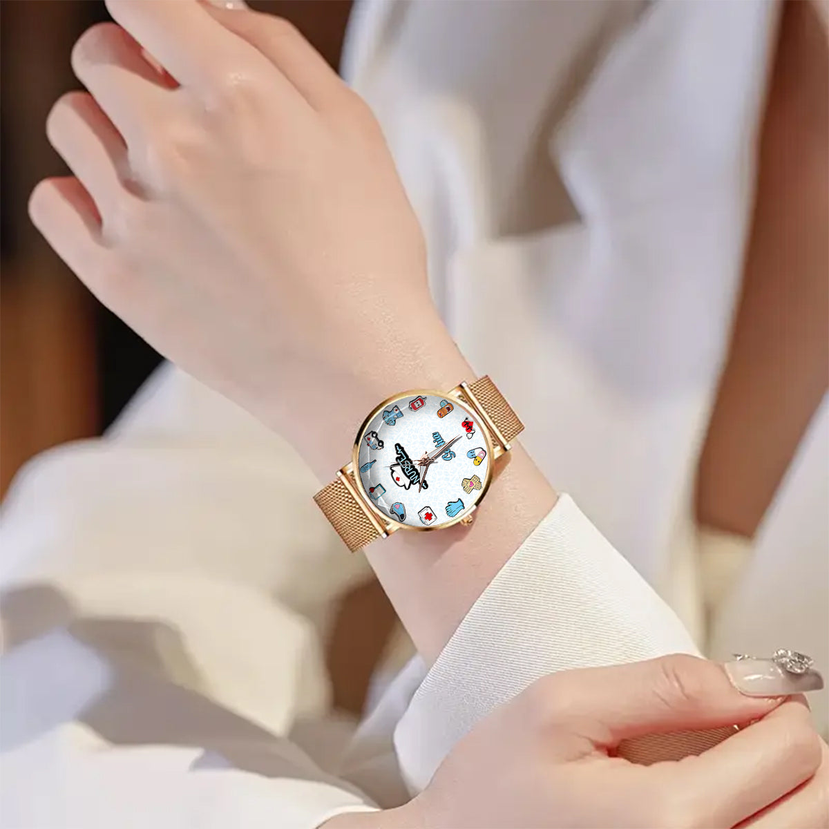 Nurse Life - Personalized Nurse Women Hand Watch