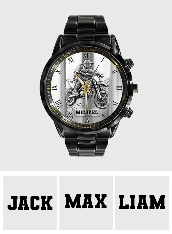 Metalic Dirt Bike/ Motocross - Personalized Dirt Bike Hand Watch