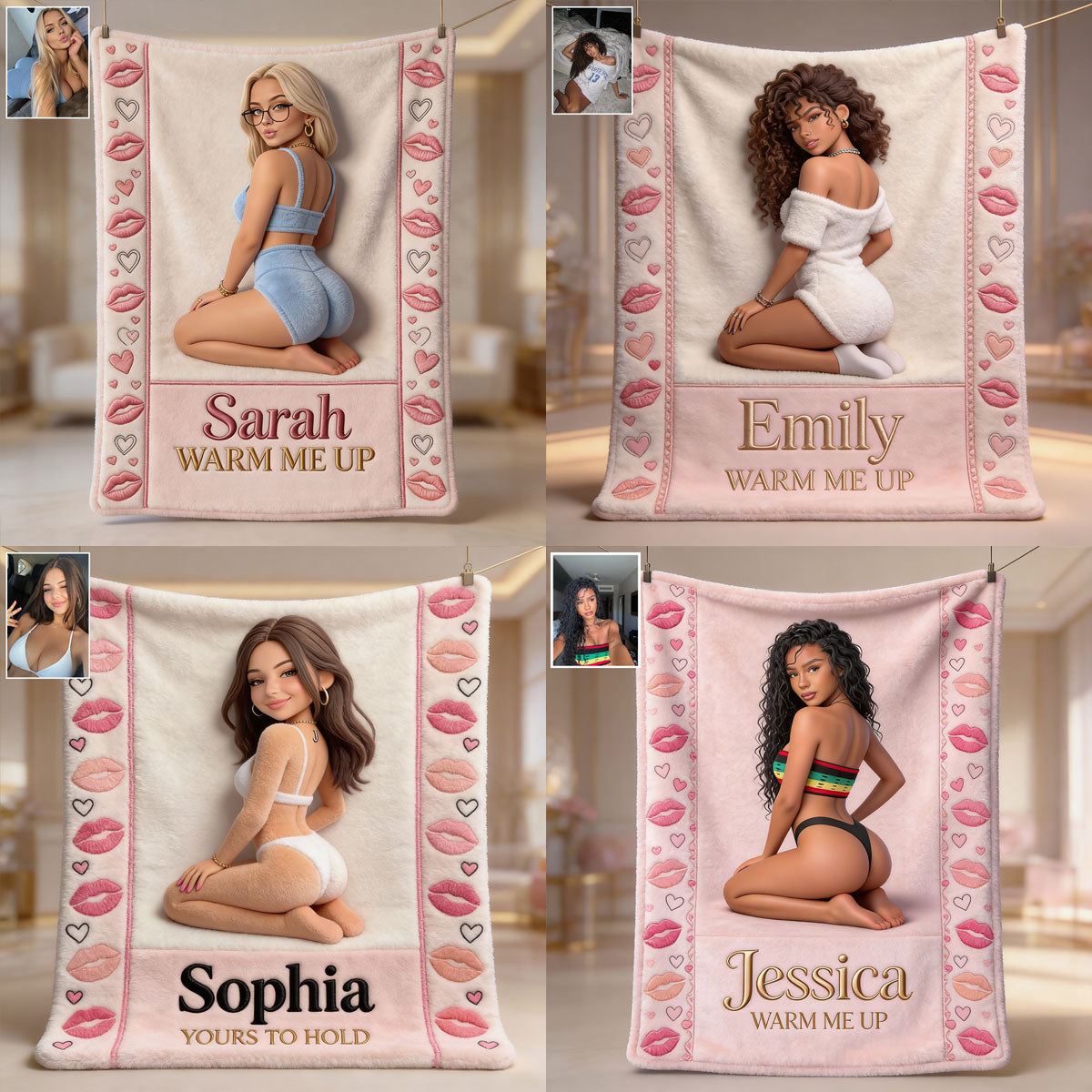 Warm Me Up - Personalized Spicy Couple Blanket