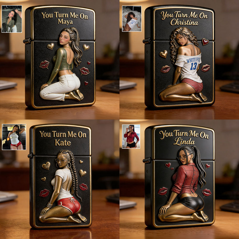 You Turn Me On - Personalized Spicy Couple Lighter