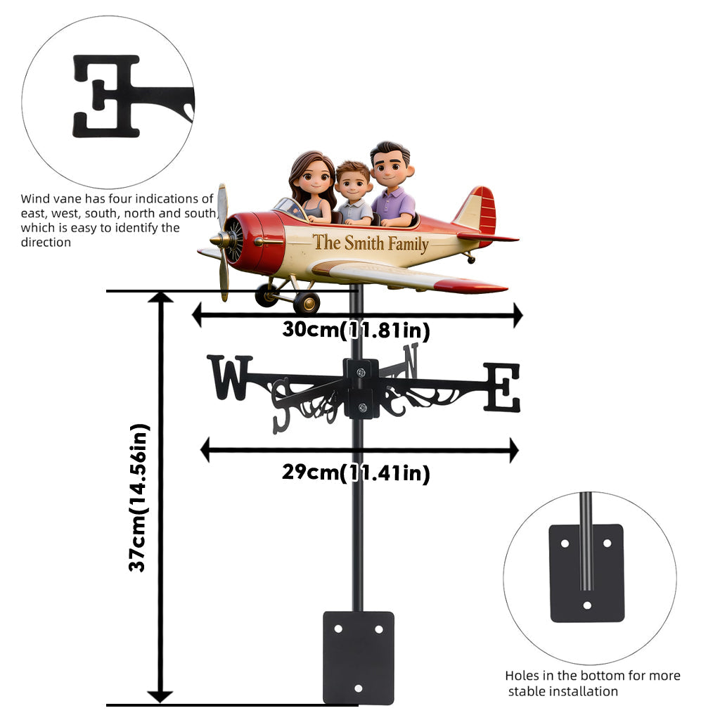 Our Family Adventure - Personalized Family Weather Vane