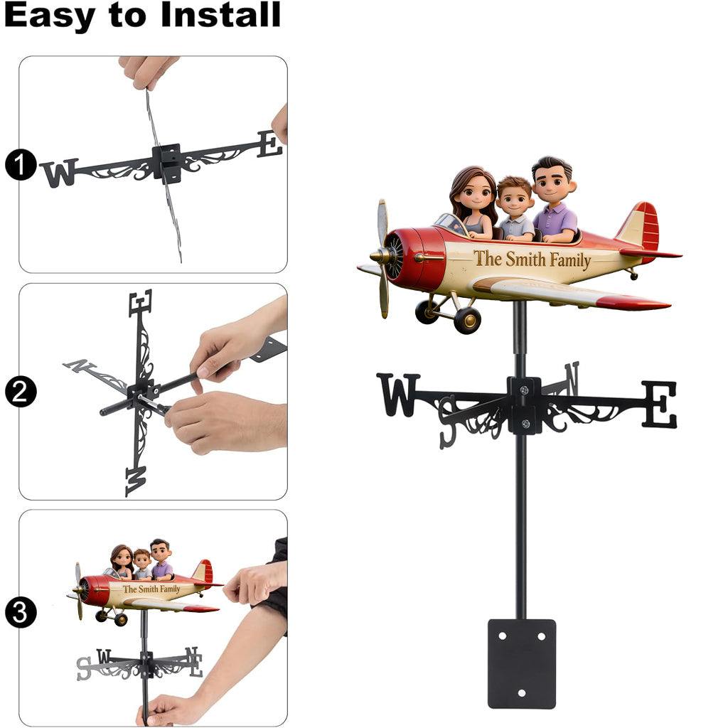 Our Family Adventure - Personalized Family Weather Vane