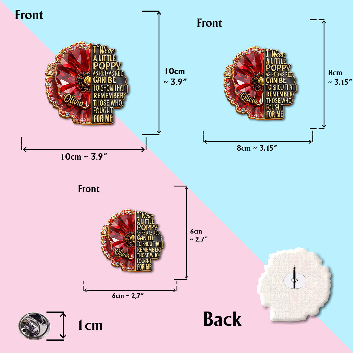 Veteran Tribute - Personalized Veteran Pin
