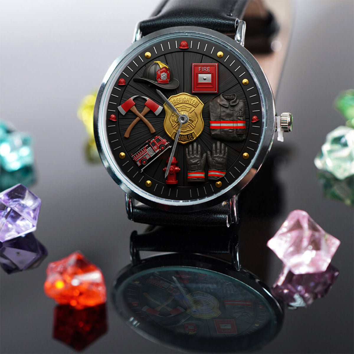 Proud Firefighter - Personalized Firefighter Hand Watch