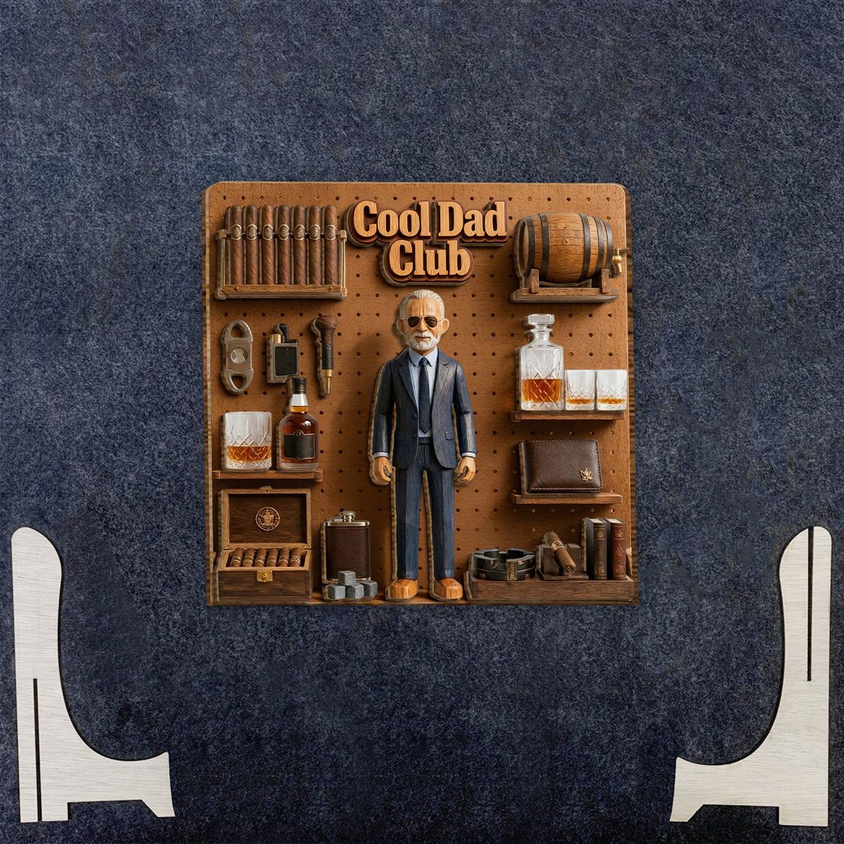 Whiskey & Cigar Lovers - Personalized Whisky 2 Layered Wood Sign / Wood Plaque