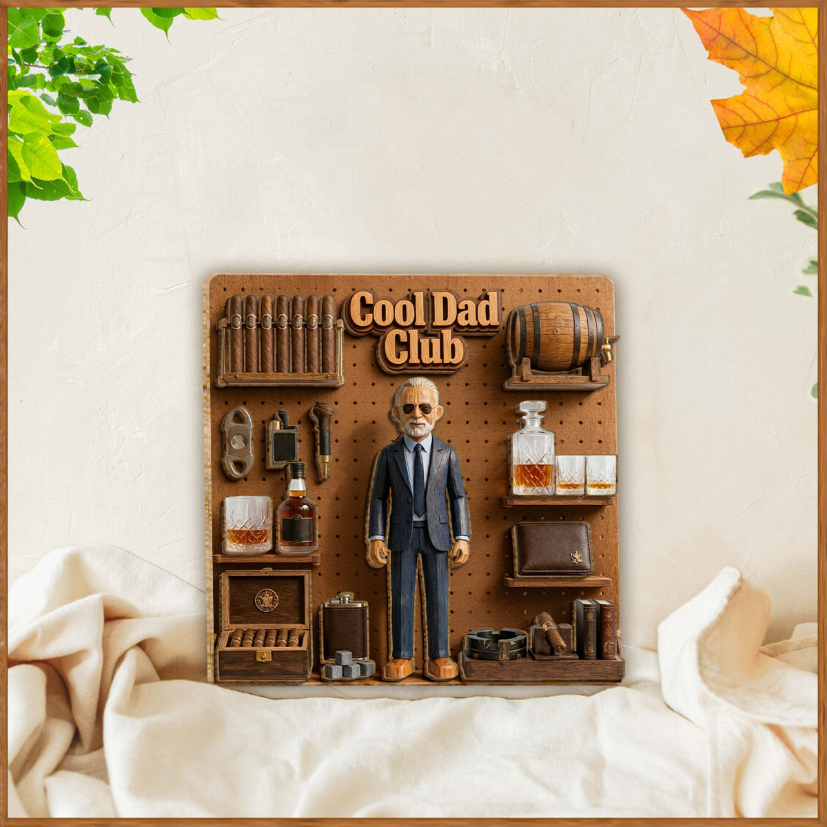 Whiskey & Cigar Lovers - Personalized Whisky 2 Layered Wood Sign / Wood Plaque