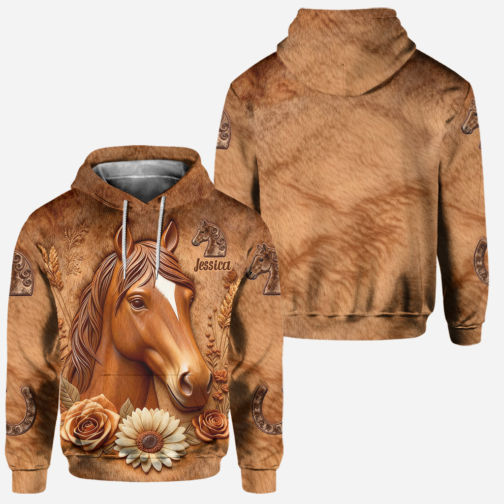 Love Horse - Personalized Horse Hoodie and Leggings
