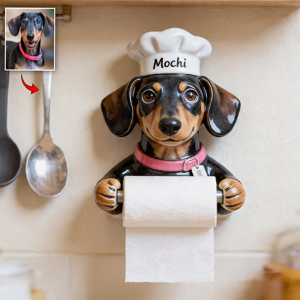 World's Best Sous Chef - Personalized Dog Paper Holder