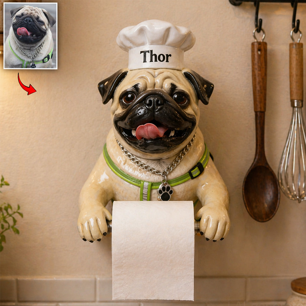 World's Best Sous Chef - Personalized Dog Paper Holder