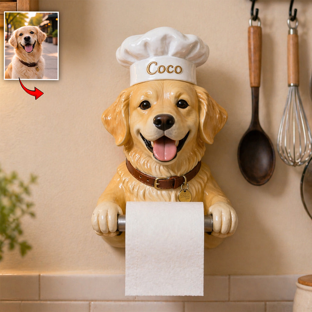 World's Best Sous Chef - Personalized Dog Paper Holder