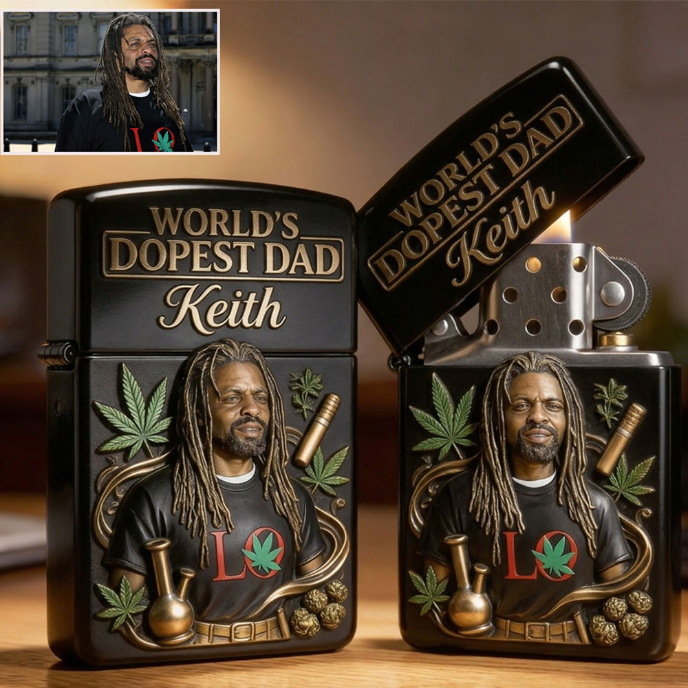 World's Dopest Dad - Personalized Weed Lighter