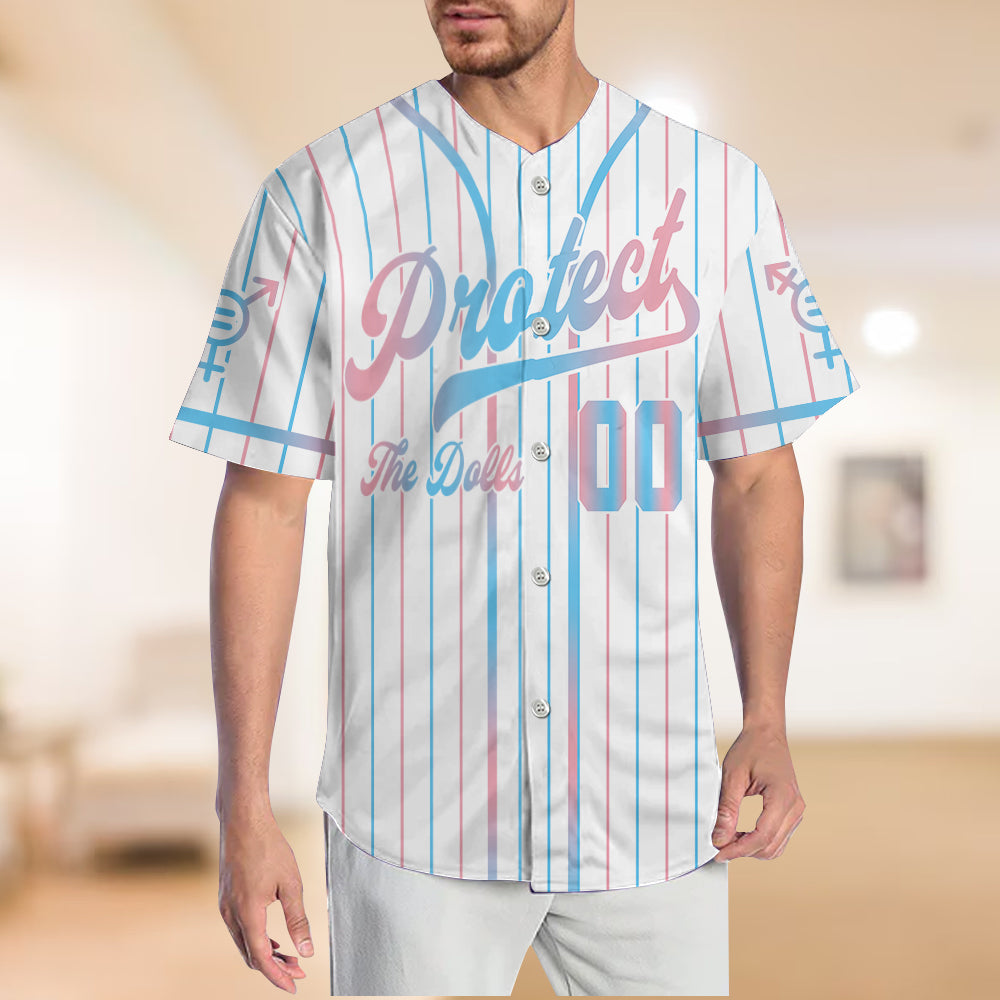 Protect The Dolls - Personalized LGBT Support Baseball Jersey