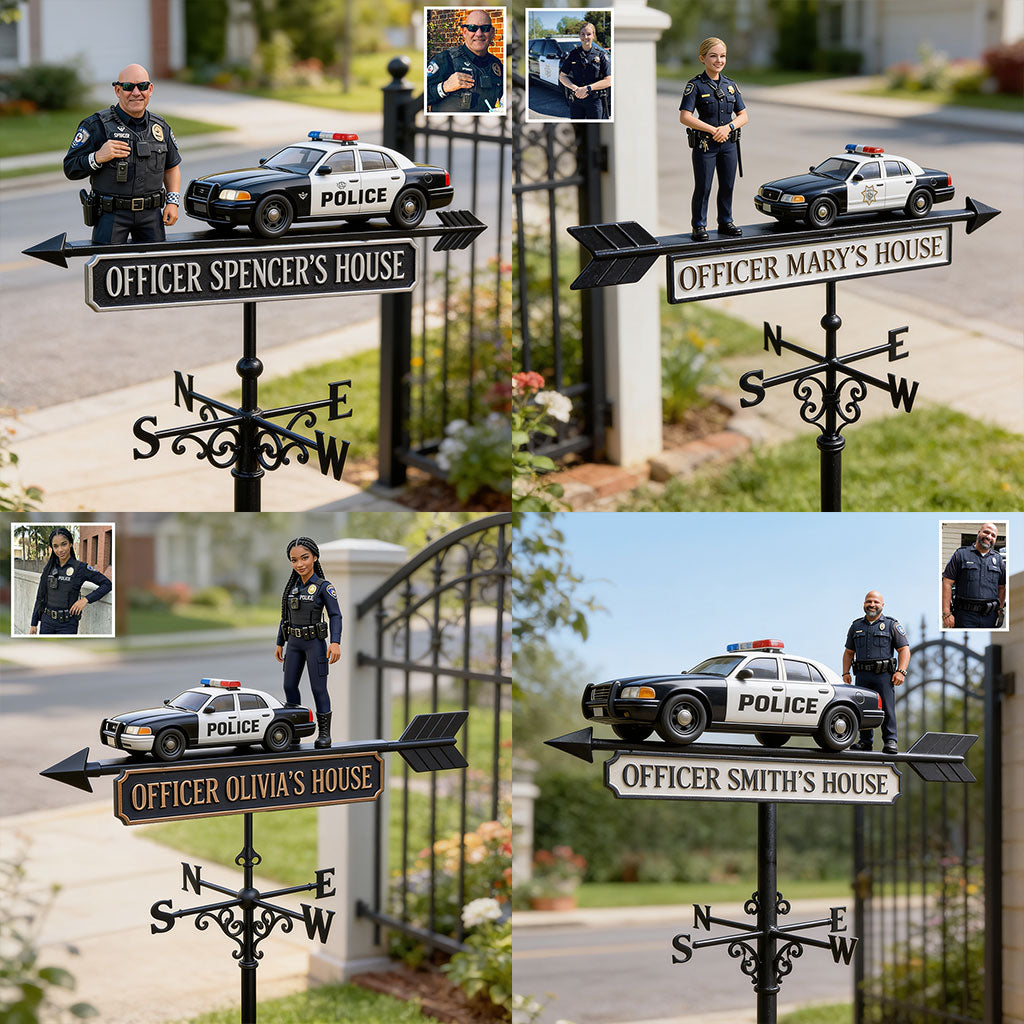 Proud Police Officer - Personalized Police Officer Weather Vane