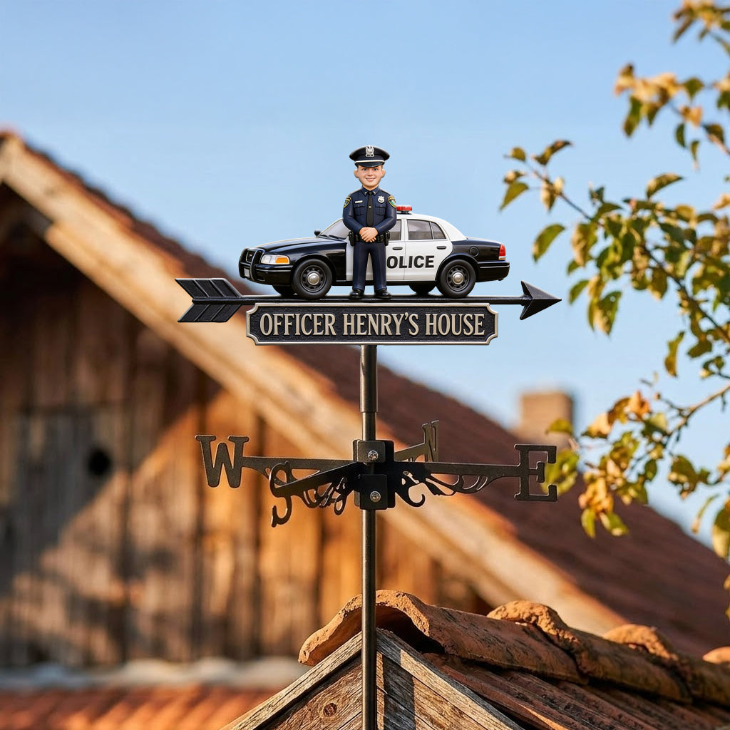 Proud Police Officer - Personalized Police Officer Weather Vane