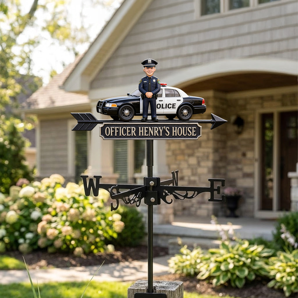 Proud Police Officer - Personalized Police Officer Weather Vane