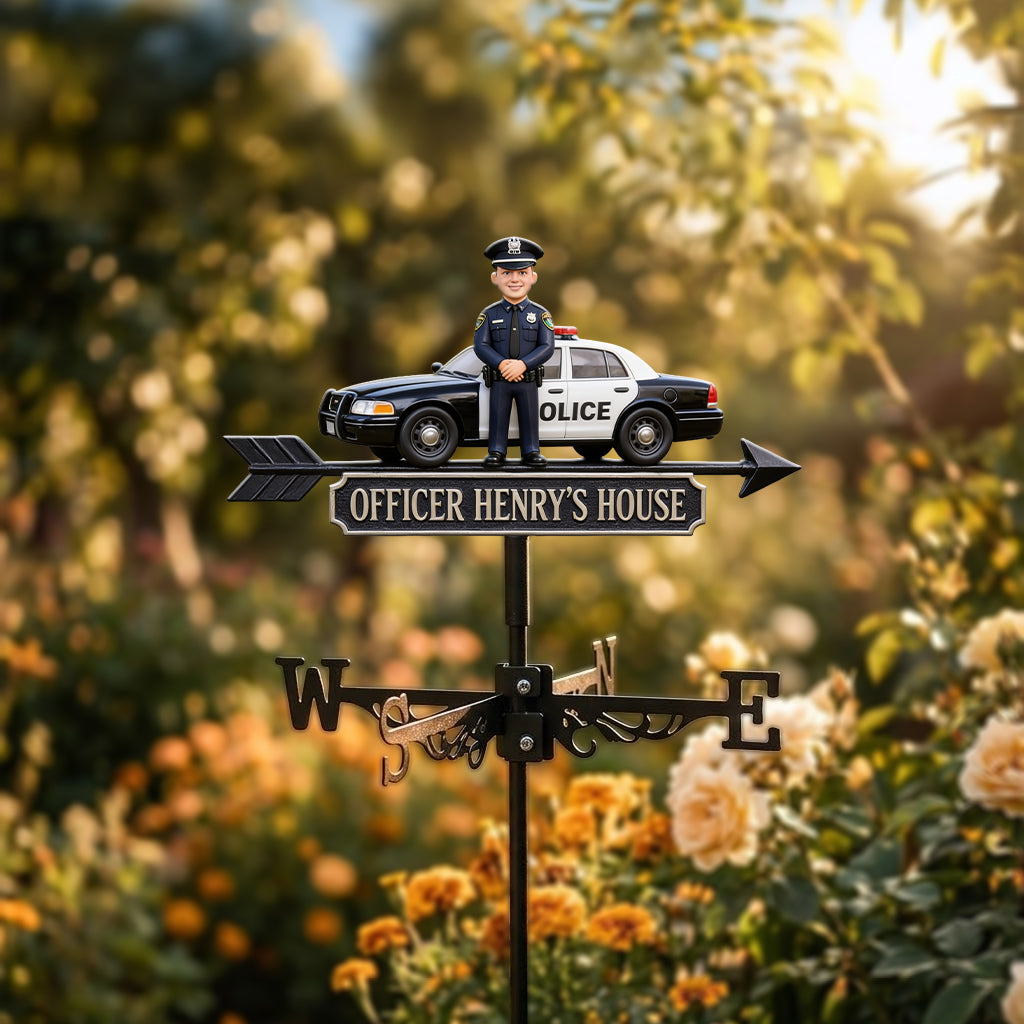 Proud Police Officer - Personalized Police Officer Weather Vane