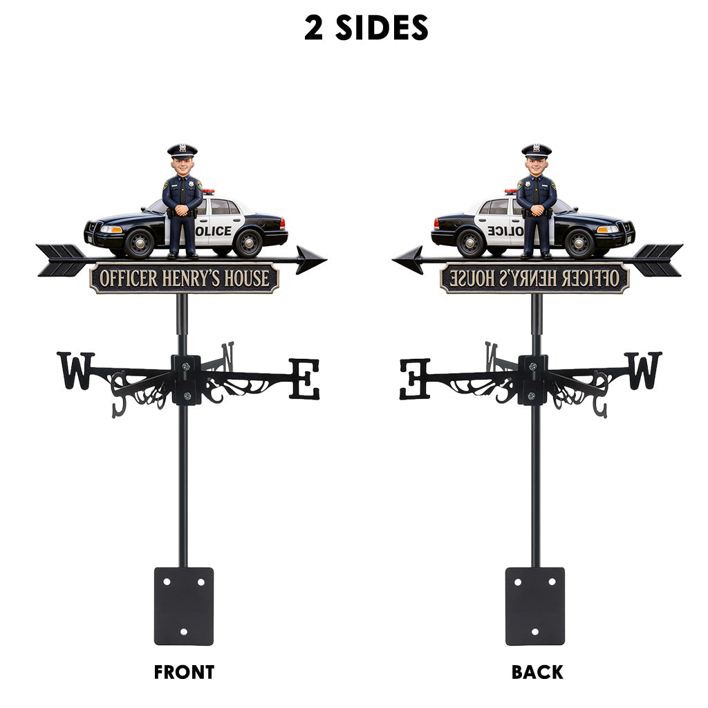 Proud Police Officer - Personalized Police Officer Weather Vane